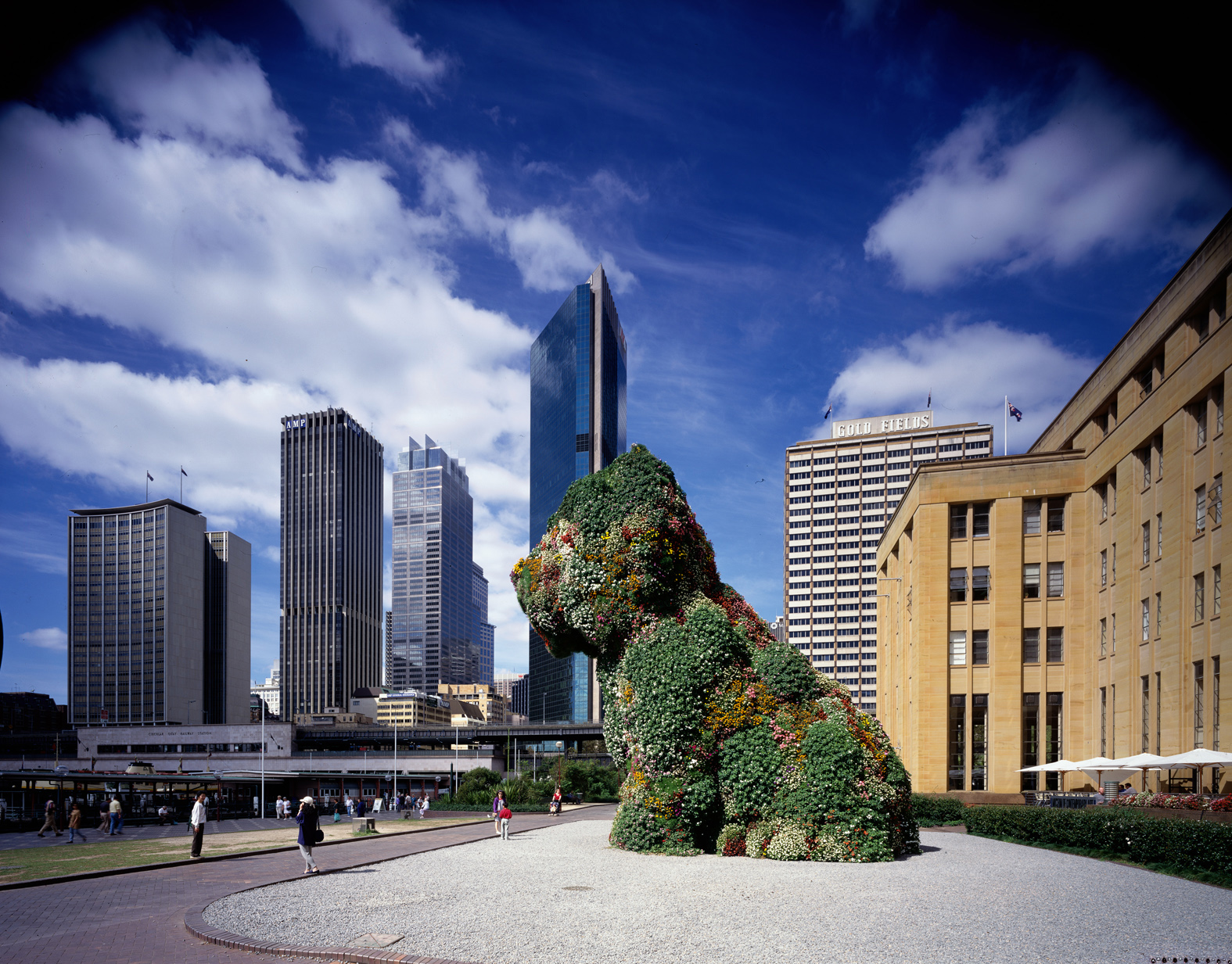 Kaldor Public Art Project 10: Jeff Koons "Puppy", Museum of Contemporary Art forecourt, Sydney, 12 December 1995 – 17 March 1996 © Jeff Koons. Photography: Eric Sierins

